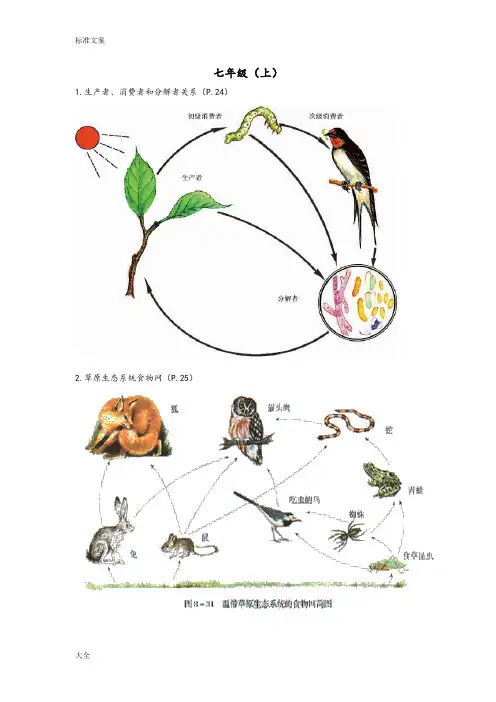 初中生物课本上地图