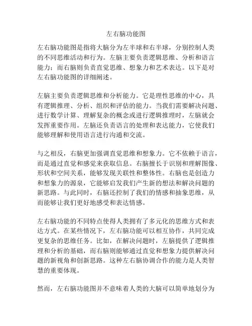 左右脑功能图