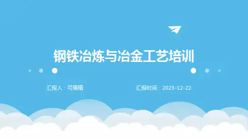 钢铁冶炼与冶金工艺培训ppt