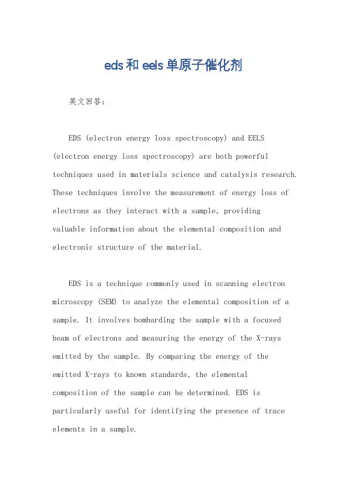 eds和eels单原子催化剂