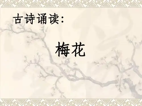 一年级古诗-梅花-王安石ppt课件