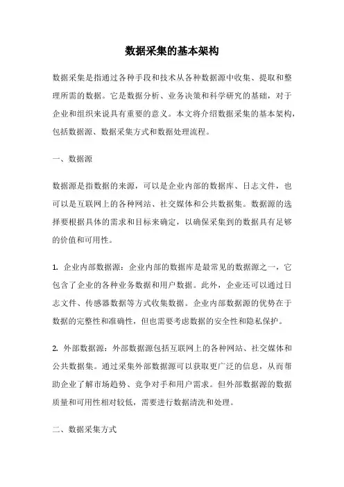 数据采集的基本架构