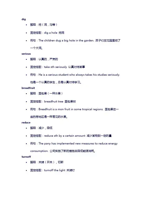 Unit8单词讲解牛津译林版八年级英语下册