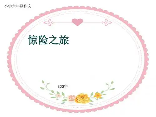 小学六年级作文《惊险之旅》800字(共11页PPT)