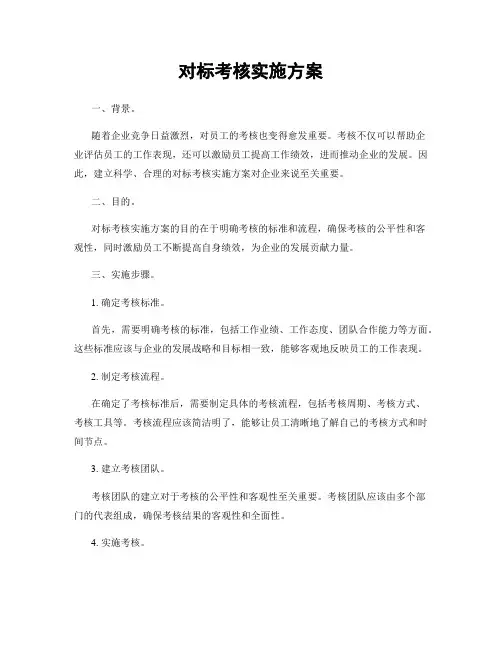 对标考核实施方案