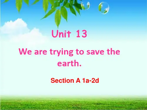 人教版九年级英语第十三单元Unit13 SectionA(1a-2d)-最新