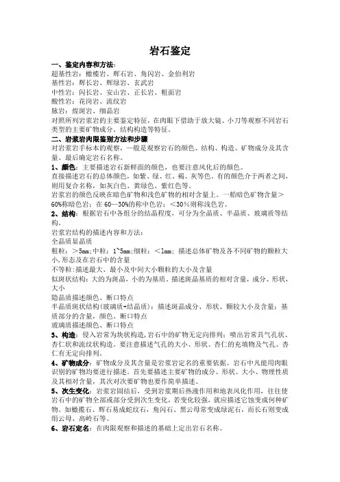 岩石鉴定