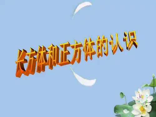 新人教版五年级数学下册第三单元长方体和正方体的认识ppt