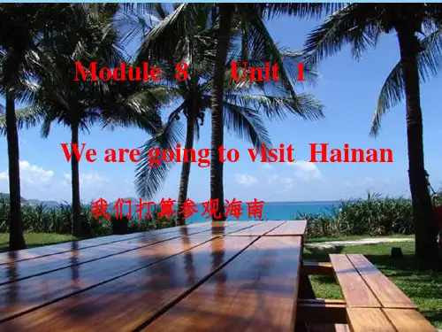 外研版四年级英语上册Unit 1 We are going to Hainan 课件 2