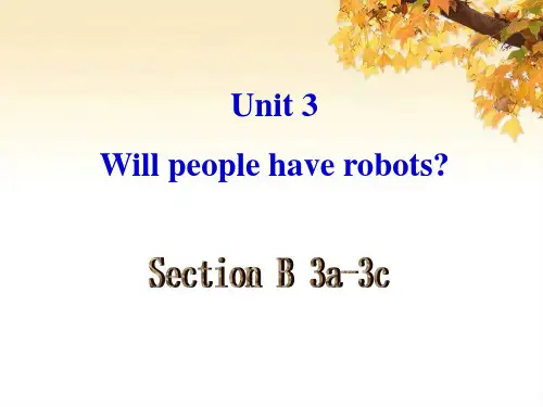 新鲁教版七年级英语下册Unit3__SectionB(3a-3c)精品课件