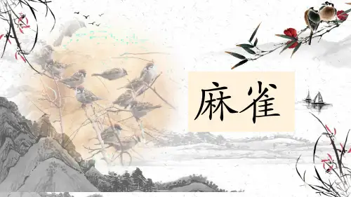 《麻雀》课件(共21张PPT)