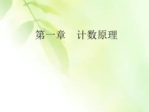 2019-2020学年高中数学人教A版选修2-3课件：第1章 计数原理本章整合提升