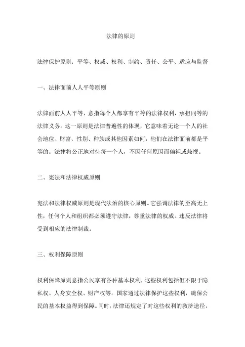 法律的原则