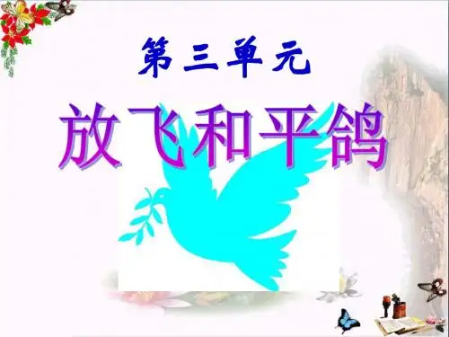 《放飞和平鸽》PPT精选教学PPT课件之二