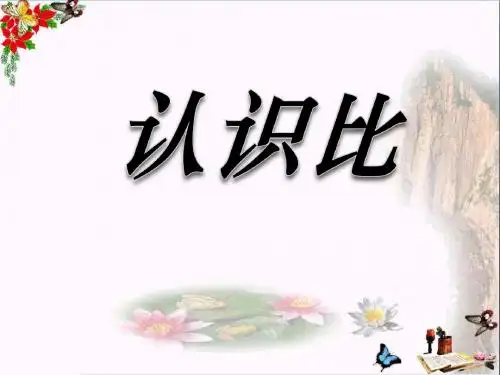 《认识比》 精品PPT课件(共25张)