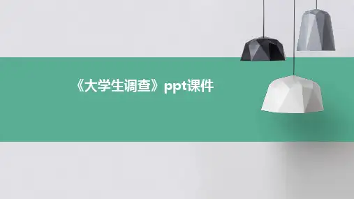 《大学生调查》课件