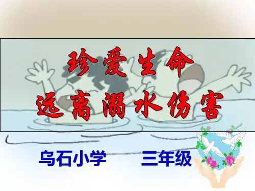 小学生主题班会《防溺水》PPT课件