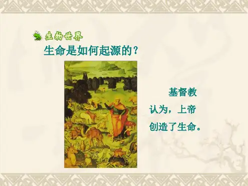 八年级下册生物课件 7211生命的起源课件3北师大版