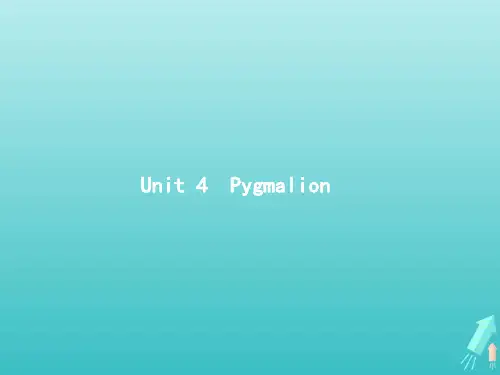 高考英语一轮复习UNIT4PYGMALION课件新人教版