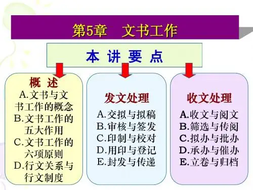 (五)文书工作