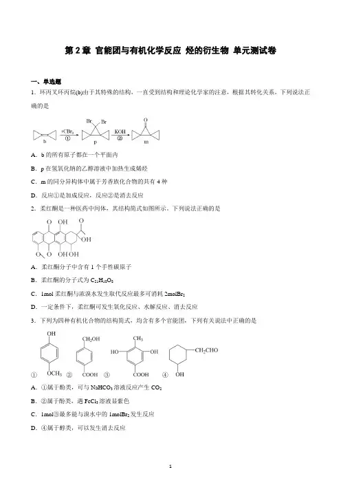 第2章  官能团与有机化学反应  烃的衍生物