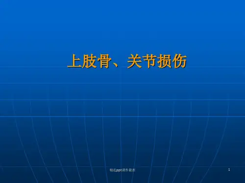 上肢骨关节损伤医学课件PPT课件