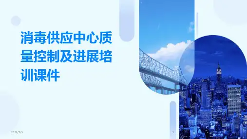 2024版年度消毒供应中心质量控制及进展培训课件