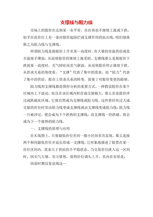 支撑线与阻力线