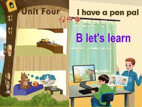 人教版PEP英语六年级上册Unit4 I have a pen palB lets learn课件等