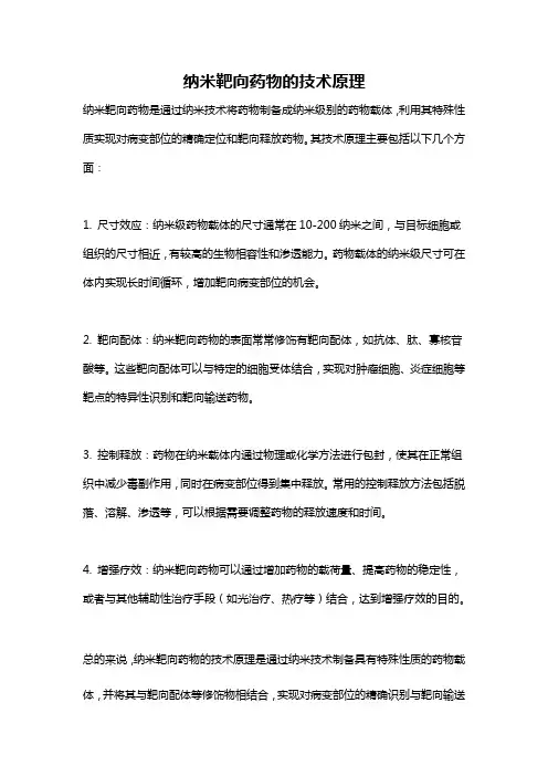 纳米靶向药物的技术原理