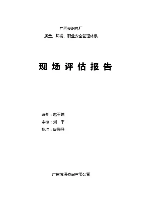 广西卷烟总厂评估报告