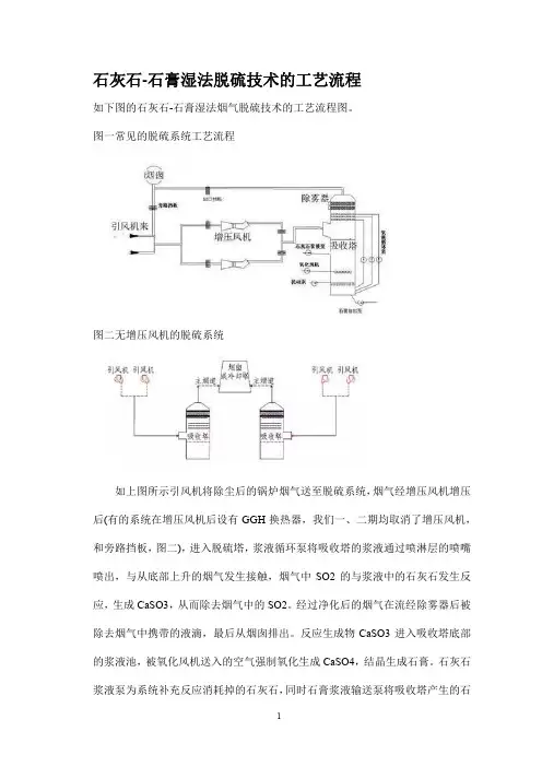 石灰石-石膏湿法脱硫技术的工艺流程、反应原理及主要系统