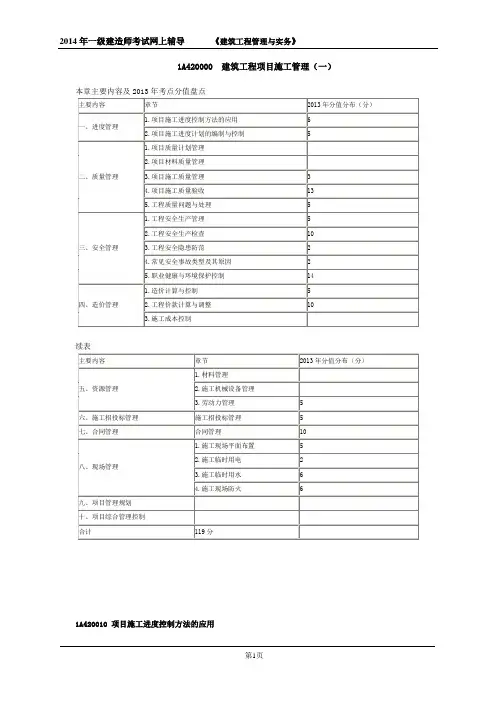 2016年一建实务基础班讲义o2