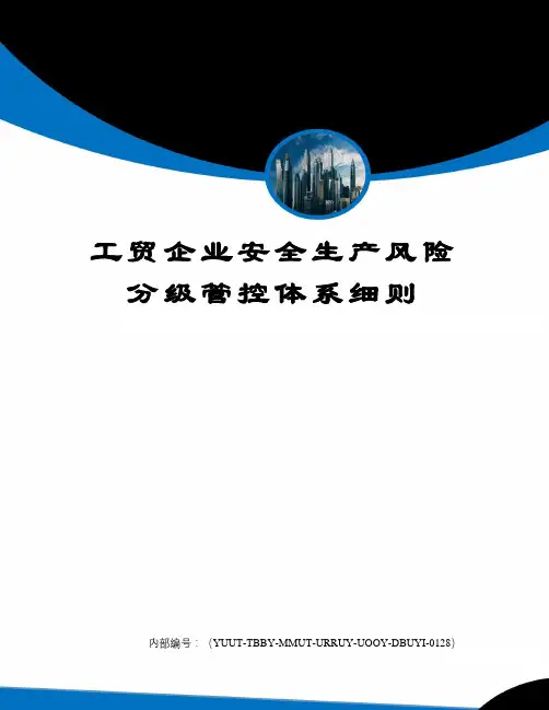 工贸企业安全生产风险分级管控体系细则