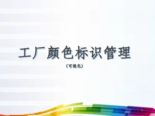 工厂颜色标识管理(可视化)ppt课件