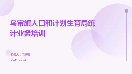 乌审旗人口和计划生育局统计业务培训
