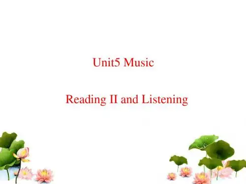 人教版高中英语必修二Unit5--using--language--Listening--精品课件(