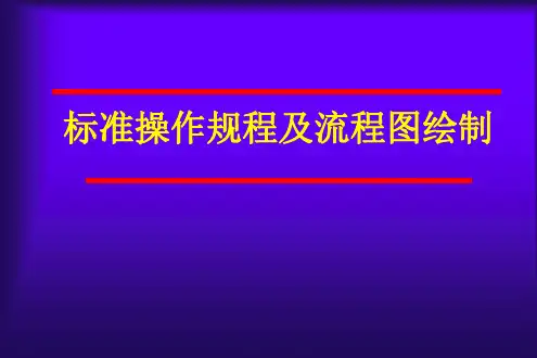 标准操作规程及流程图绘制.ppt