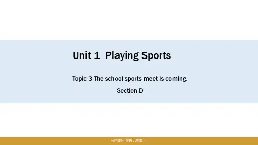 Unit 1 Section D 课件(共24张PPT) 仁爱版英语八年级上册