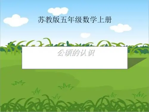 《公顷的认识》公顷和平方千米PPT课件(上课用)
