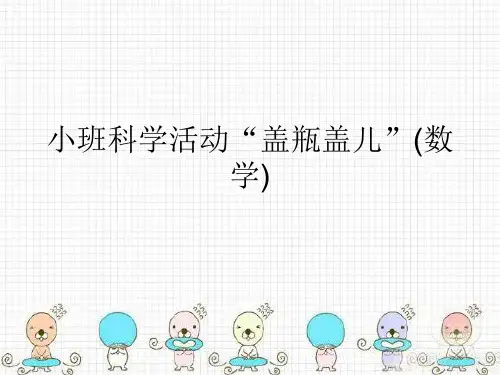 小班科学活动“盖瓶盖儿”(数学)