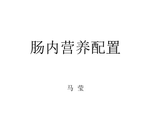 肠内营养配置