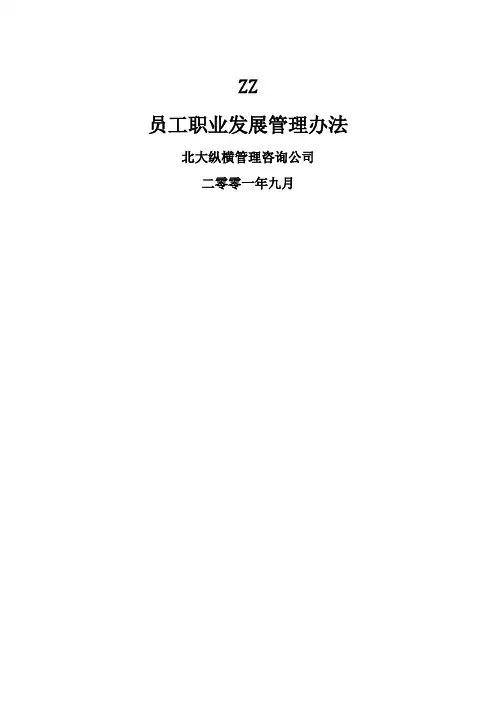 员工职业发展管理办法 