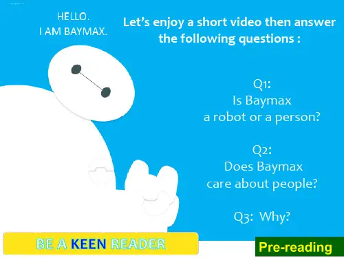 人教版高中英语Book 7 Unit 2 Robots using language 教学课件