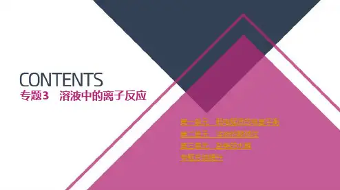高中化学选修4 全册导学案 专题资料 课件版专题3 溶液中的离子反应