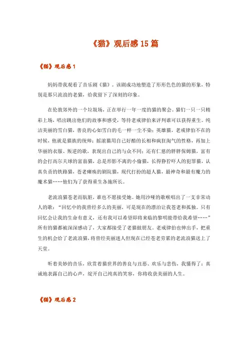 《猫》观后感15篇_1