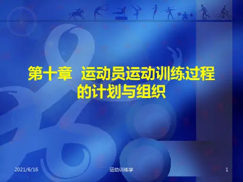 运动训练学十、十一、十二章