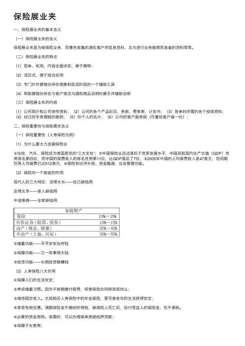 保险展业夹——精选推荐
