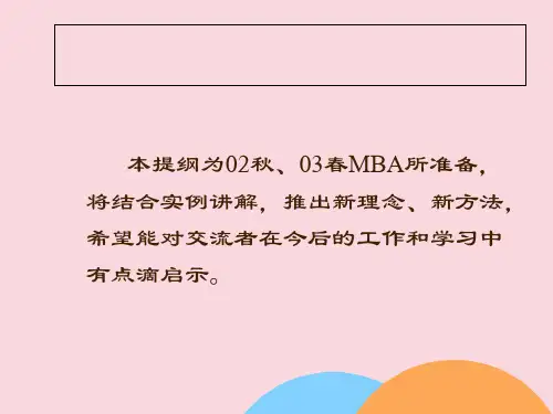 房地产的经营与管理优质PPT