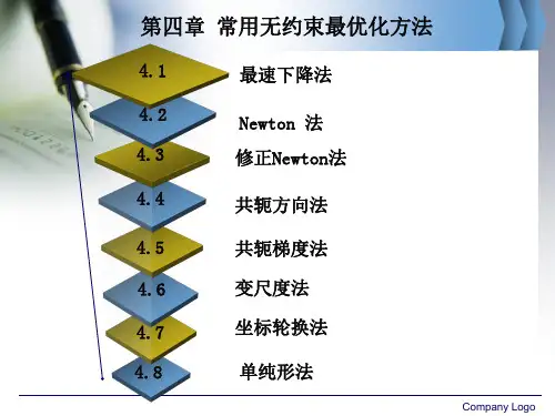 四常用无约束最优化方法(精品PPT)